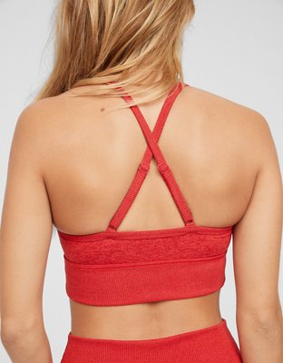 Спортивное бра OFFLINE By Longline, в рубчик — Aerie — фото 2