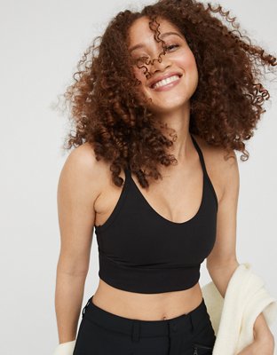 OFFLINE By Aerie The Hugger Ribbed Longline Sports Bra