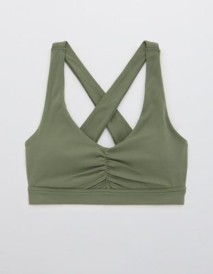 OFFLINE By Aerie Real Me Bra deportivo con plisado