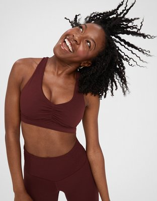 Ruched 2024 sports bra