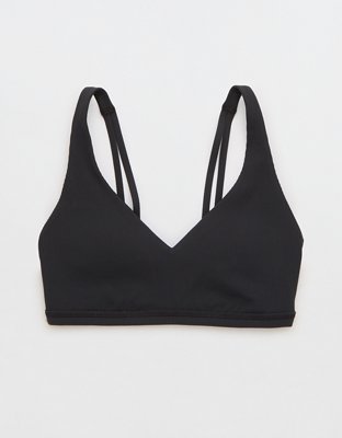 GLOWMODE Foiled Leather Effect Square Neck Y-back Sports Bra Stitch-Free  Construction