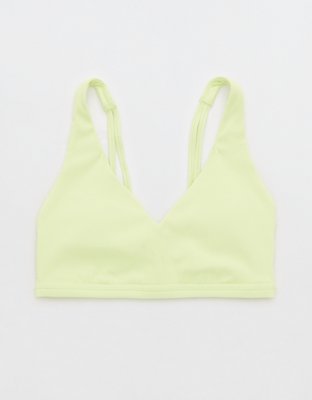 OFFLINE By Aerie Bra deportivo en punto elástico con escote profundo