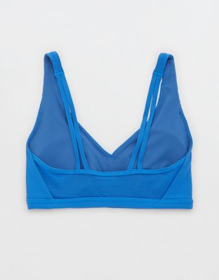 OFFLINE By Aerie Ribbed Plunge Sports Bra