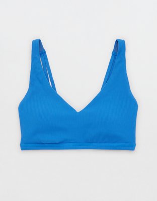 OFFLINE By Aerie Bra deportivo en punto elástico con escote profundo