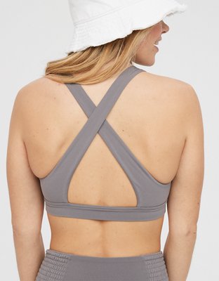 OFFLINE By Aerie Real Me Bra deportivo con plisado