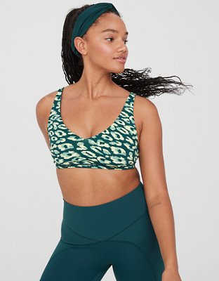 OFFLINE By Aerie Goals Bra deportivo con escote profundo