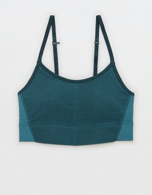 aerie, Intimates & Sleepwear, Aerie Offline Aeo Recharge Sports Bra Gray  Snakeskin Seamless Wireless Workout