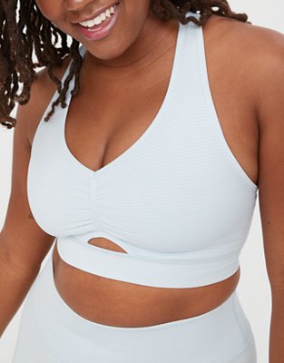 OFFLINE By Aerie Totally! Textured Seamless Racerback Sports Bra