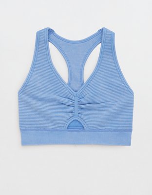 OFFLINE By Aerie Seamless Macrame Longline Sports Bra