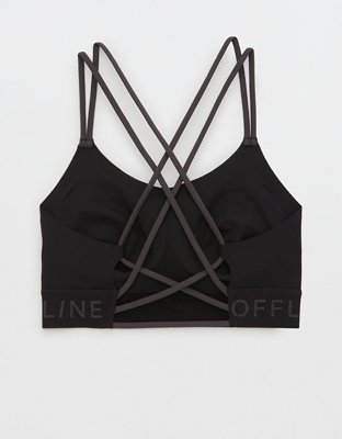 OFFLINE By Aerie Goals Logo Strappy Sports Bra