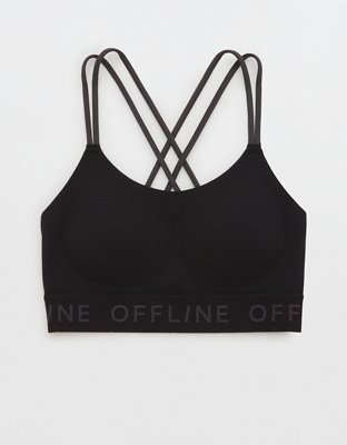 OFFLINE By Aerie Goals Logo Strappy Sports Bra