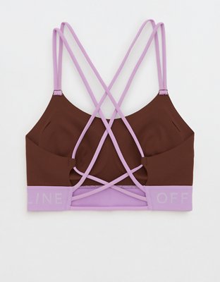OFFLINE By Aerie Goals Logo Strappy Sports Bra