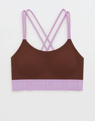 OFFLINE By Aerie Goals Scallop Longline Sports Bra