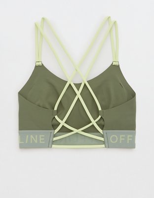 OFFLINE By Aerie Goals Logo Strappy Sports Bra