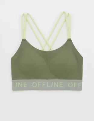 OFFLINE By Aerie Goals Logo Strappy Sports Bra