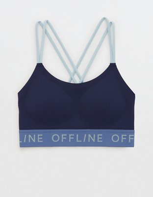 OFFLINE By Aerie Goals Bra deportivo con tiras y logotipo