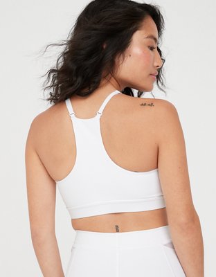 OFFLINE By Aerie Goals Mesh V-Neck Sports Bra