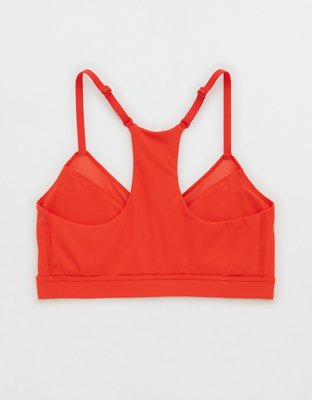 OFFLINE By Aerie Goals Mesh V-Neck Sports Bra