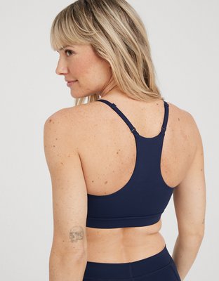 OFFLINE By Aerie Goals Mesh V-Neck Sports Bra