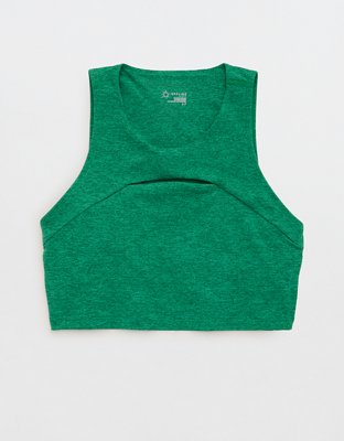 Outdoor Voices, Intimates & Sleepwear, Outdoor Voices Athena Crop Top Or  Longline Sports Bra In Hunter Green S