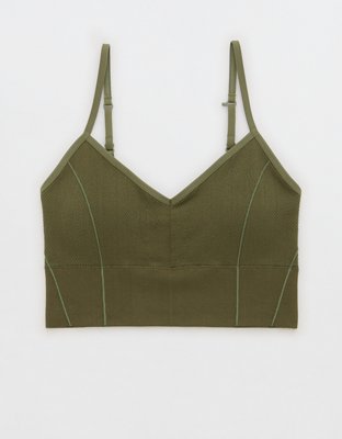 OFFLINE By Aerie Goals Ribbed Corset Sports Bra