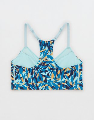 OFFLINE By Aerie Goals Mesh V-Neck Sports Bra