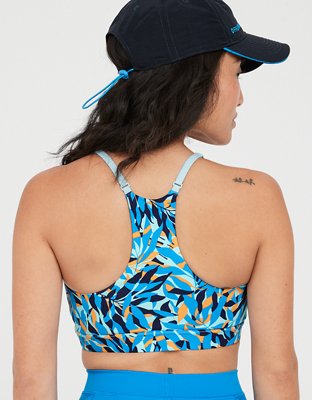 OFFLINE By Aerie Goals Mesh V-Neck Sports Bra