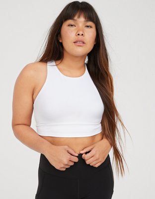 Shop OFFLINE By Aerie The Hugger High Neck Longline Sports Bra