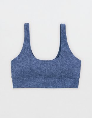 Спортивное бра AE Goals, деним — Aerie — фото 3