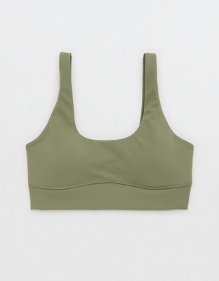 Aerie OFFLINE Shine Racerback V-Neck Mesh Sports Bra, NWT, Size M