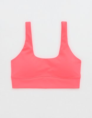 OFFLINE Ribbed Shine Twist Front Sports Bra