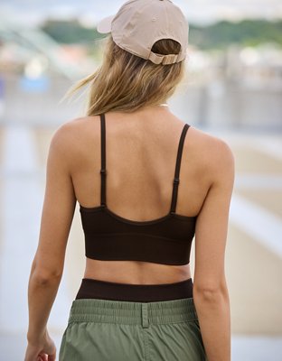 Спортивное бра OFFLINE By, без швов, в рубчик — Aerie — фото 2
