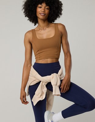 OFFLINE By Aerie The Hugger Square Neck Longline Sports Bra