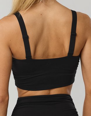 OFFLINE By Aerie The Hugger Ruched Longline Sports Bra