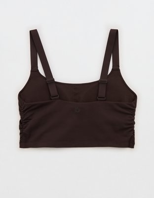 OFFLINE By Aerie The Hugger Ruched Longline Sports Bra