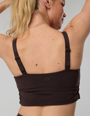 OFFLINE By Aerie The Hugger Ruched Longline Sports Bra