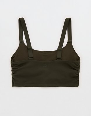 OFFLINE By Aerie The Hugger Ruched Longline Sports Bra