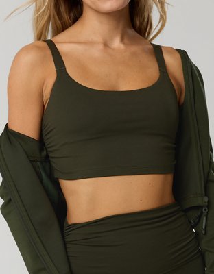 OFFLINE By Aerie The Hugger Ruched Longline Sports Bra