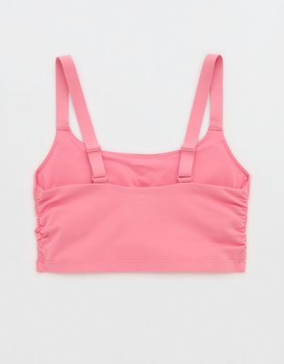 OFFLINE By Aerie The Hugger Ruched Longline Sports Bra