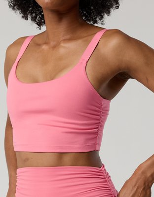 OFFLINE By Aerie The Hugger Ruched Longline Sports Bra