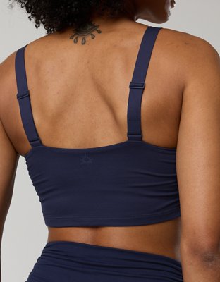 OFFLINE By Aerie The Hugger Ruched Longline Sports Bra
