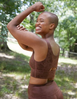 OFFLINE By Aerie The Hugger Crackle Sports Bra