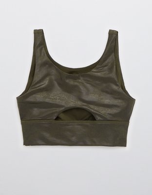 OFFLINE By Aerie The Hugger Crackle Sports Bra