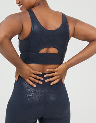 OFFLINE By Aerie The Hugger Crackle Sports Bra