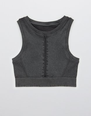 OFFLINE By Aerie Seamless Macrame Longline Sports Bra