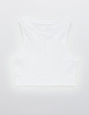 OFFLINE By Aerie Seamless Macrame Longline Sports Bra