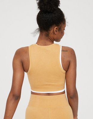 OFFLINE By Aerie Seamless Macrame Longline Sports Bra