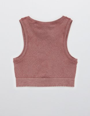 OFFLINE By Aerie Seamless Macrame Longline Sports Bra