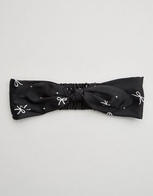 Aerie Satin Bow Headband