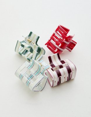 Aerie Square Hair Clip 4-Pack